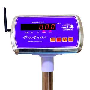 Весы МП 150 ВДА Ф-3 (20/50; 450х600; нерж.) "Онлайн" RS232/USB/Bt